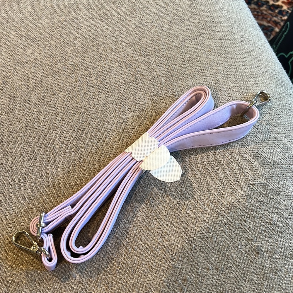 Mini Ruched Drawstring Bag in Soft Lavender - Picture 5 of 5